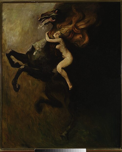 Frenzy, sketch, 1893, Władysław Podkowiński
