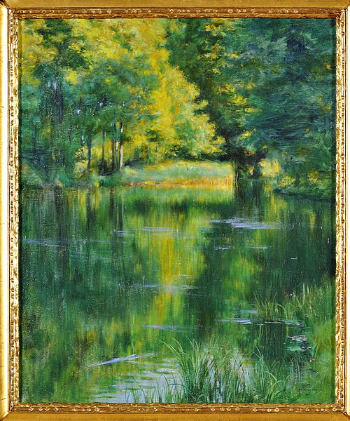 Lake in a park, 1894, Władysław Podkowiński