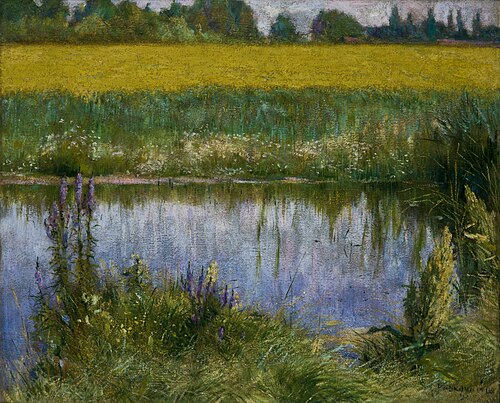 Field of Lupin, 1891, Władysław Podkowiński