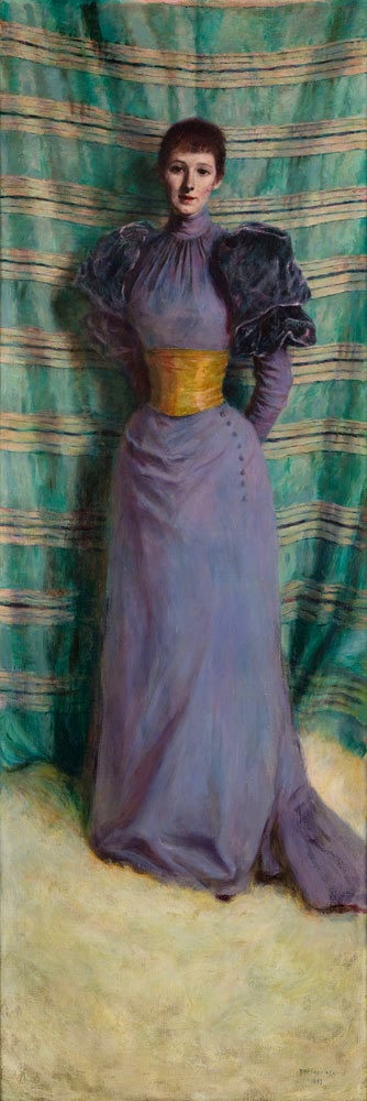 Portret Teresy z Łabędzkich Jasieńskiej, 1893, Władysław Podkowiński