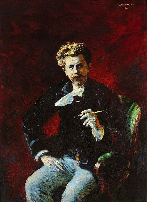 Portrait of Czesław Jankowski., 1890, Władysław Podkowiński