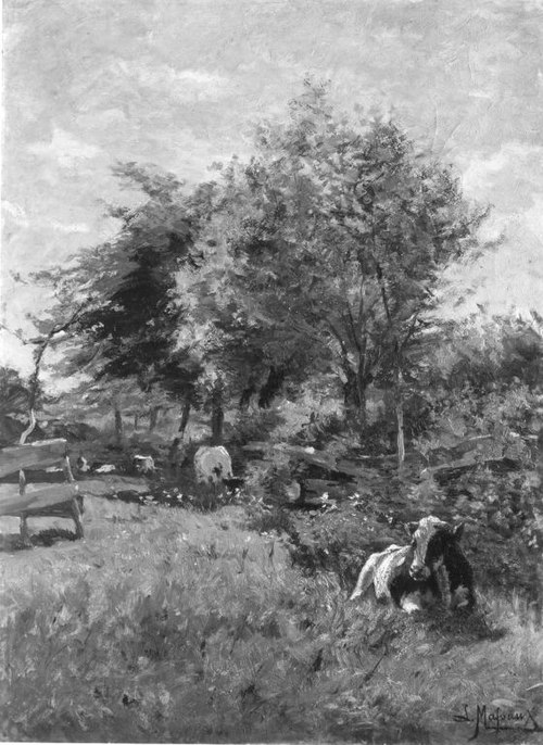 Auf der Weide, 1891, Leon Massaux