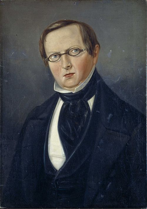 Portrait of Peder Krabbe Gaarder, 1850, Harro Harring