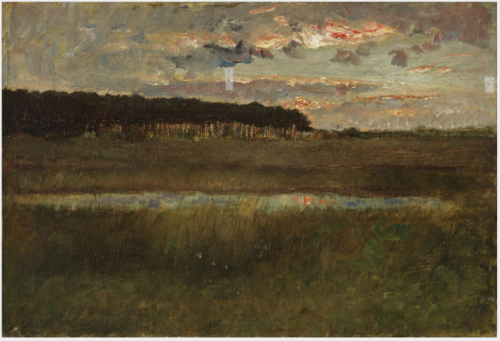 A Landscape with a Setting Sun, , Mary Manning
