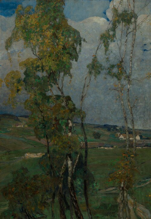 Landscape with Birches, 1902, Wenzel Franz Jäger