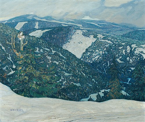 Isergebirgslandschaft, 1915, Wenzel Franz Jäger