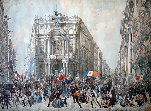Entrance of Garibaldi to Naples, 1860, Wenzel Franz Jäger
