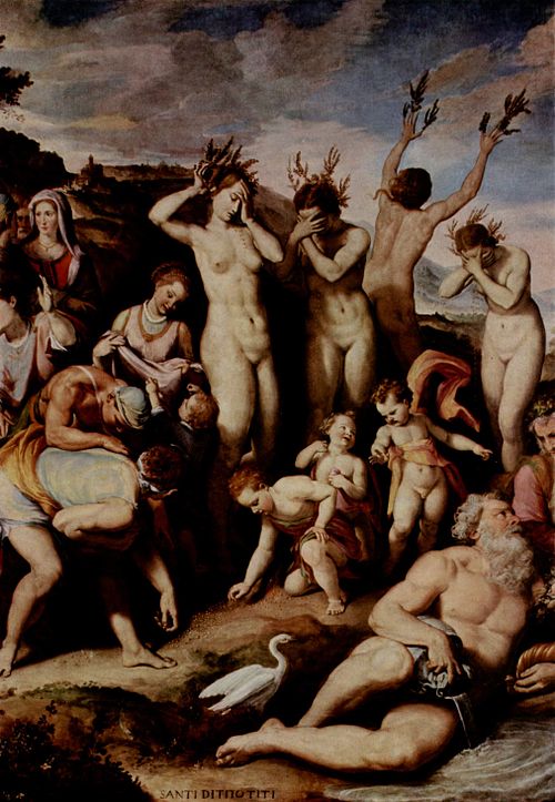 Die in Pappeln verwandelten Schwestern des Phaeton, 1550, Santi di Tito