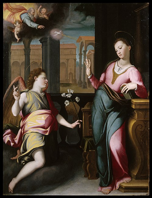 Annunciation, 1580, Santi di Tito
