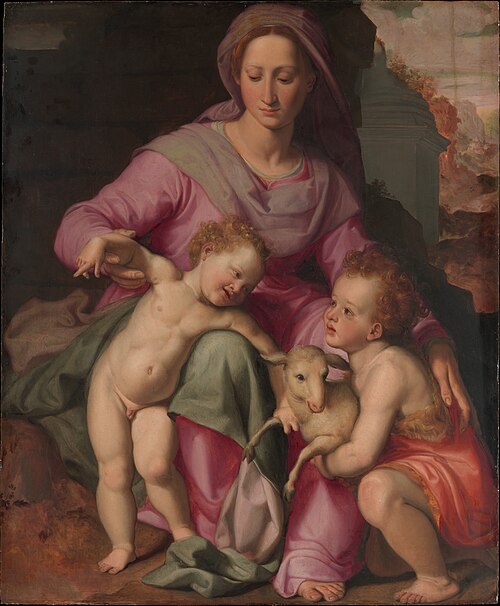 Madonna and Child with the Infant Saint John the Baptist, 1570, Santi di Tito