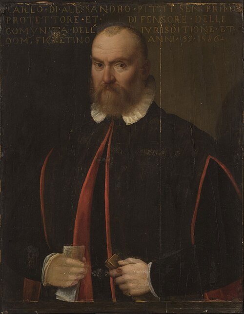 Portrait of Carlo Pitti, 1586, Santi di Tito