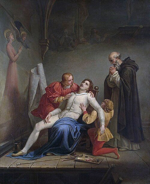 La Mort de Masaccio, 1817, Auguste Couder
