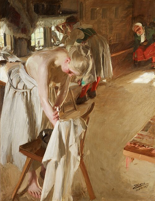 Sunday morning, 1891, Anders Zorn