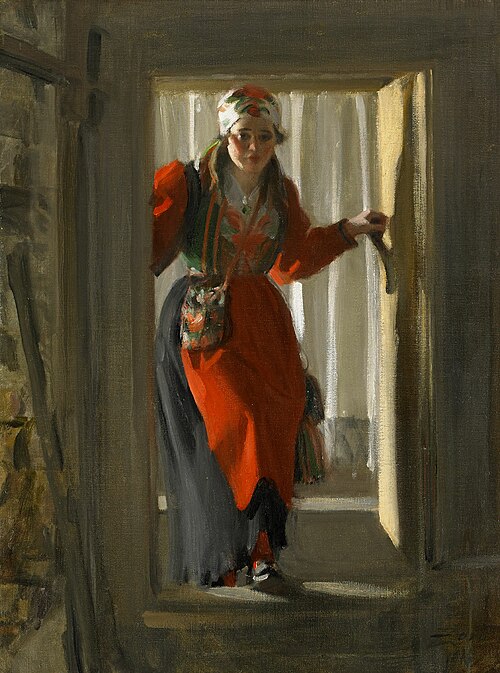 Ols-Maria i Kuvådörren, 1918, Anders Zorn