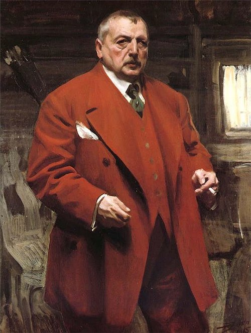 Autoportrait en rouge, 1915, Anders Zorn