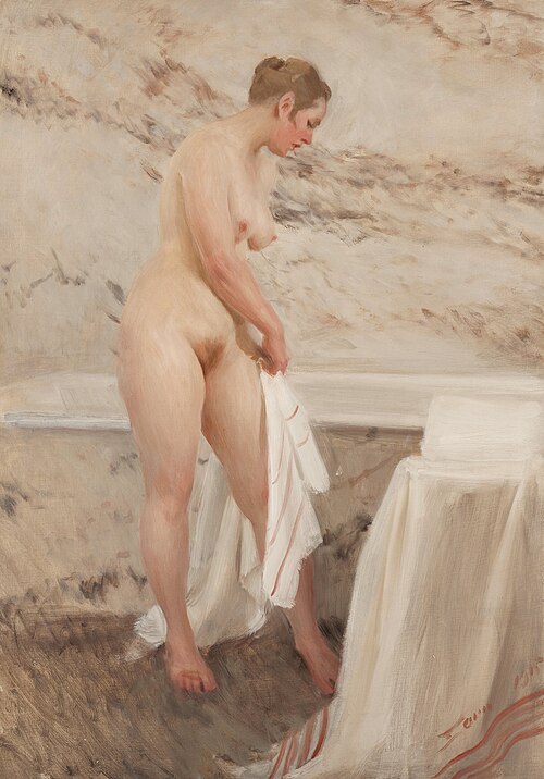 Vid badkaret, 1915, Anders Zorn