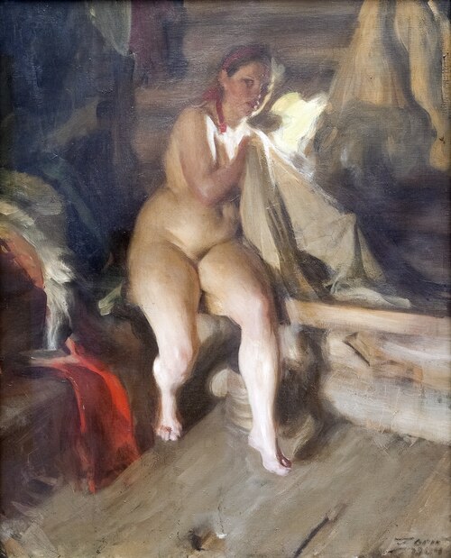 In the Loft, 1904, Anders Zorn