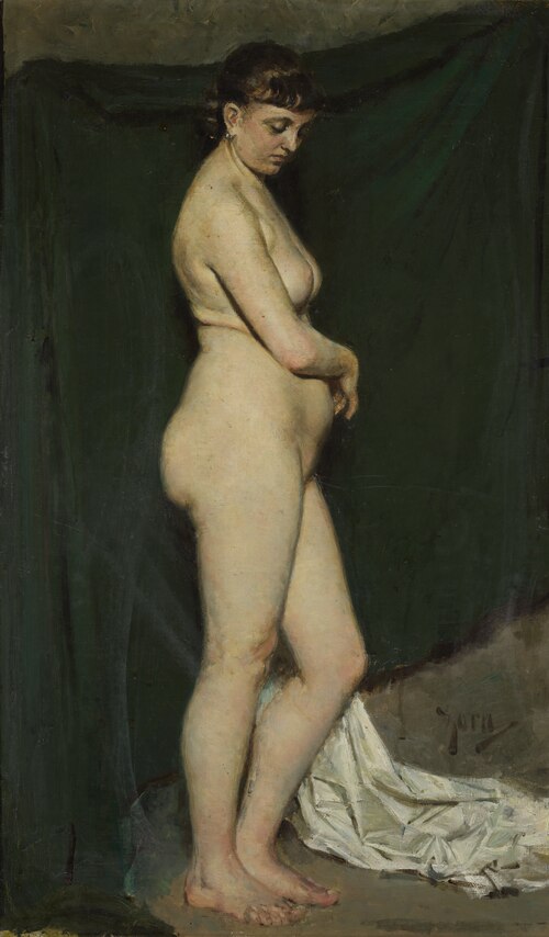 Model Study, 1879, Anders Zorn