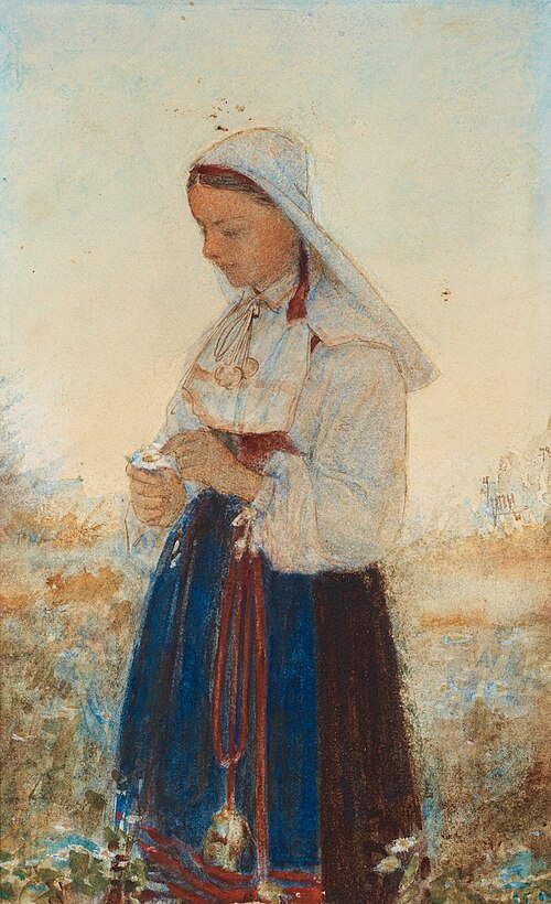 "Jag får, jag får icke..." (Kulla i Orsadräkt), 1879, Anders Zorn