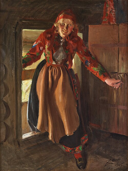 Flodkulla en face, 1915, Anders Zorn