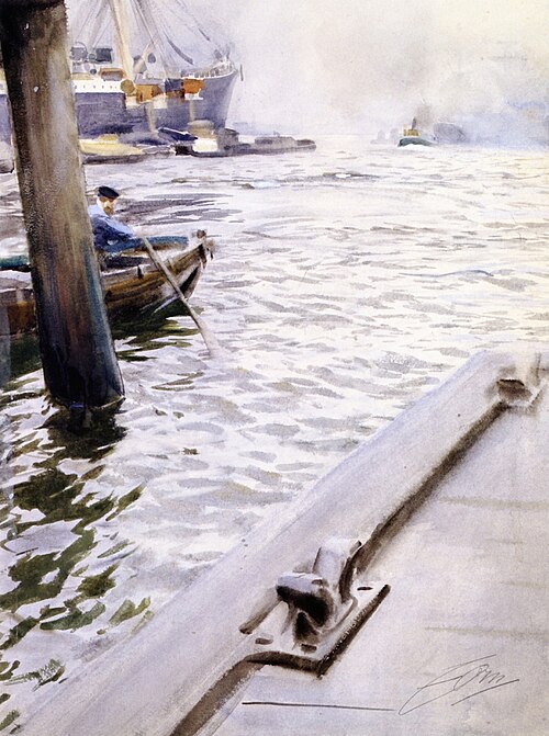 I Hamburgs hamn, 1891, Anders Zorn