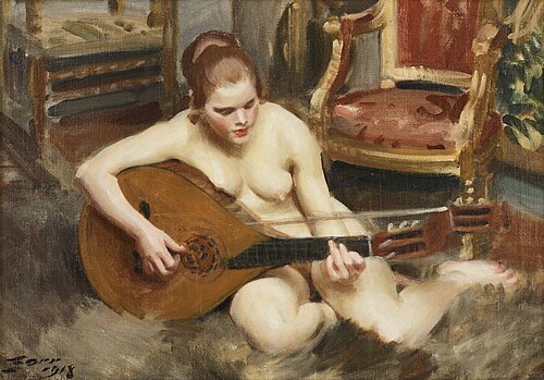 Lutenist, 1918, Anders Zorn
