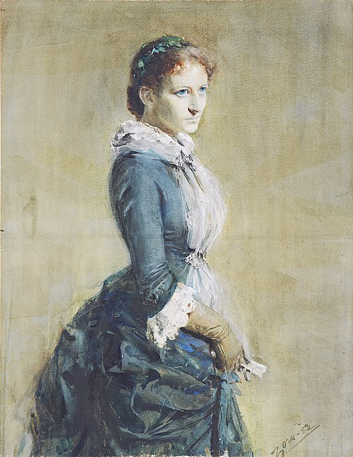 Lady in Blue, 1887, Anders Zorn