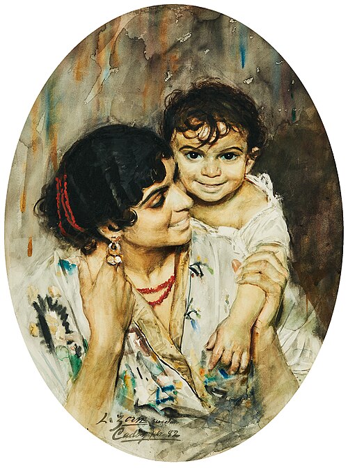 Mother's Joy, 1882, Anders Zorn