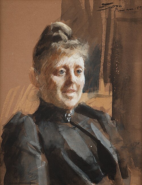 Mrs. Matilda Klingspor, 1890, Anders Zorn