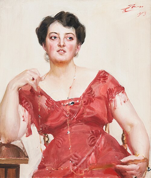 Mrs. Dagny Pineus, 1913, Anders Zorn