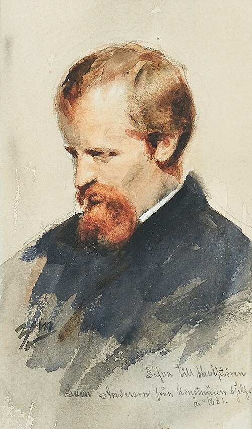 Sculptor Sven Andersson, 1881, Anders Zorn