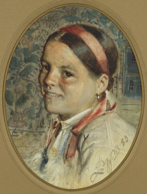 Head of a Woman, 1880, Anders Zorn