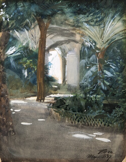 Garden in Algiers, 1887, Anders Zorn