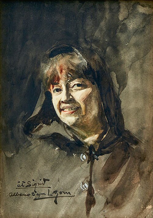 Portrait of Sigrid Weber, 1882, Anders Zorn