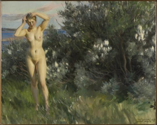 By Lake Siljan, 1905, Anders Zorn