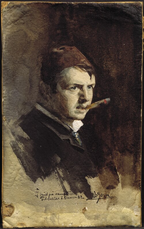 Portrait de l'artiste, 1882, Anders Zorn