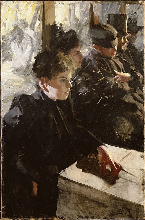 Omnibus, 1891, Anders Zorn