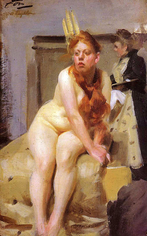 Dans l'atelier, , Anders Zorn