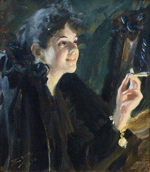 La Fille à la cigarette, 1892, Anders Zorn