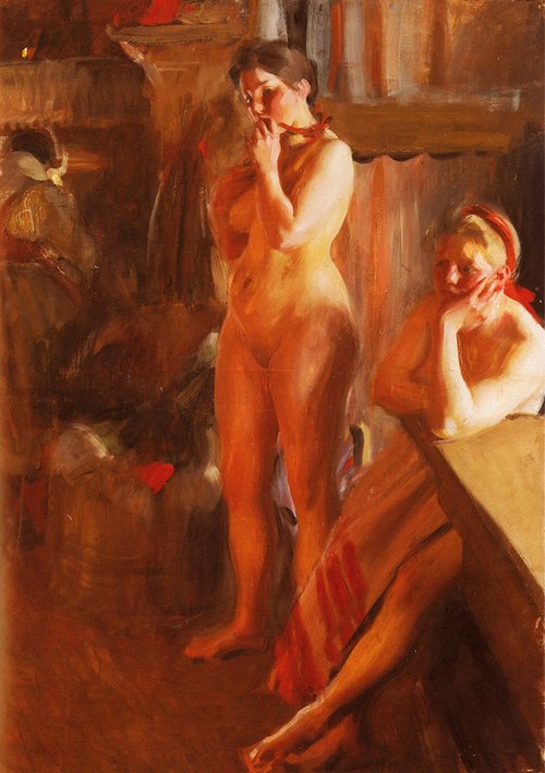 Près du feu, , Anders Zorn