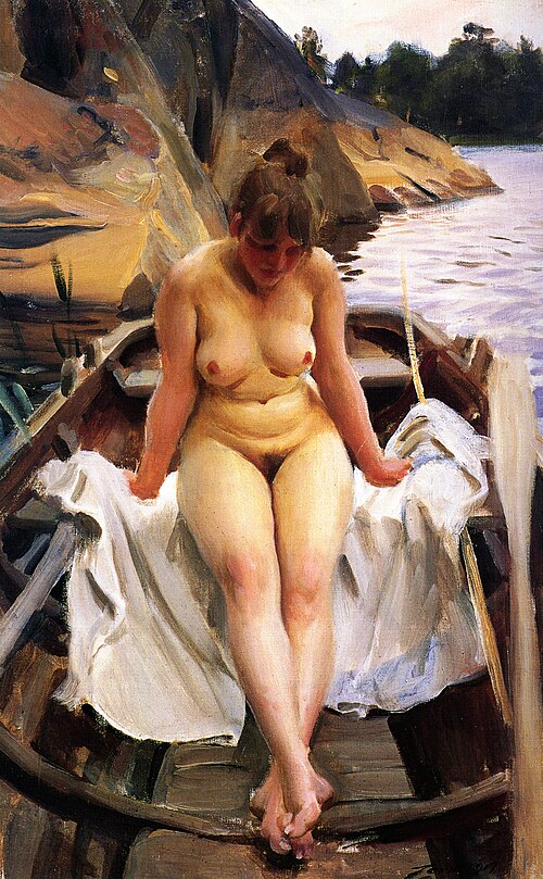 La Barque de Werner, 1917, Anders Zorn
