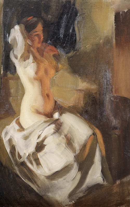 Nu près du feu, 1904, Anders Zorn