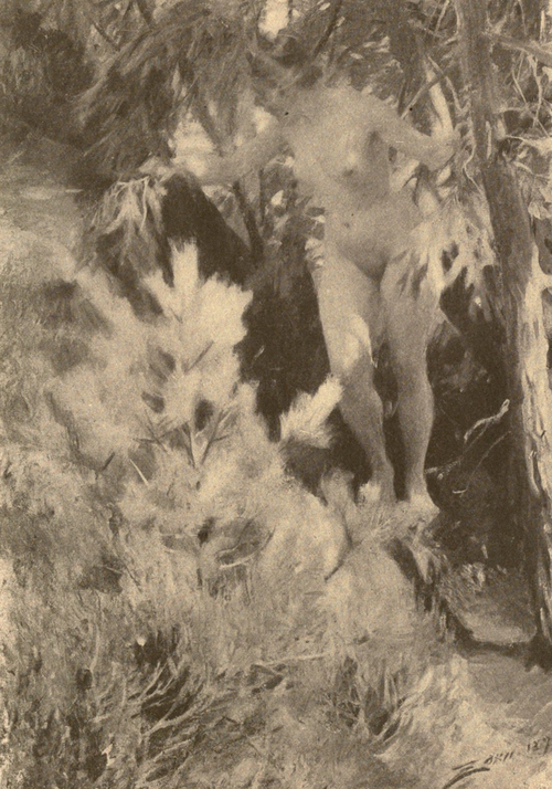 Nu sous un arbre, 1892, Anders Zorn