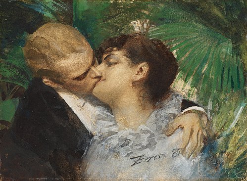 Le Baiser, 1885, Anders Zorn