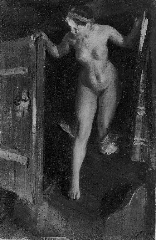 Nude Girl in Doorway, 1900, Anders Zorn