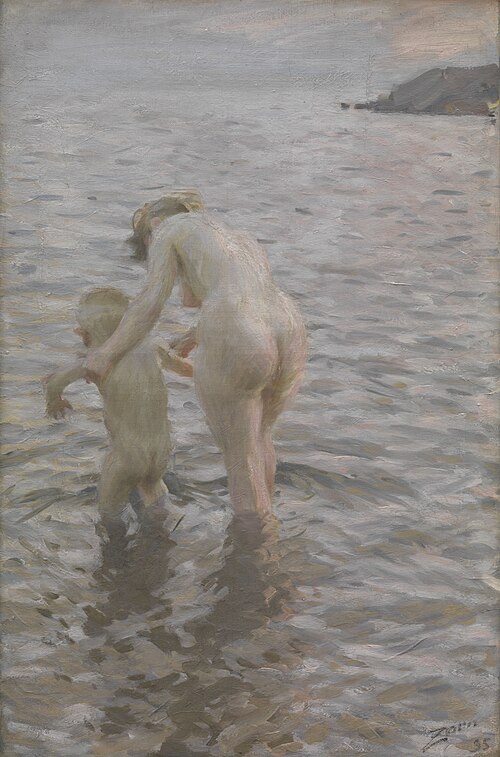 Avec sa mère, 1895, Anders Zorn