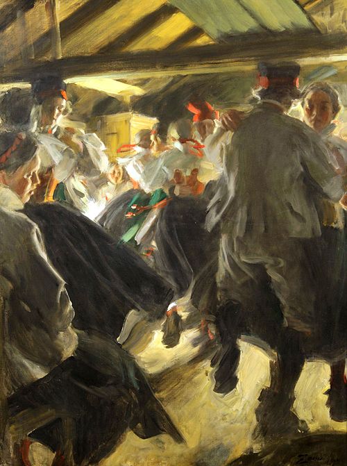 Dance in the Gopsmorkate, 1914, Anders Zorn