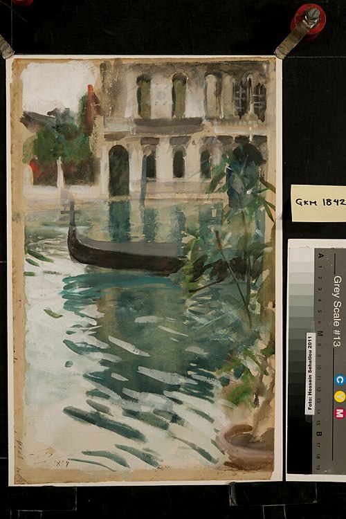 Gondola in Front of the Palazzo Barbaro, 1894, Anders Zorn