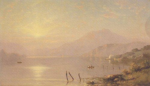 Matin sur l'Hudson, 1850, Charles Henry Gifford