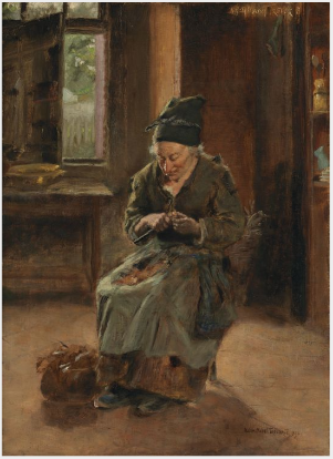 An Interior of a Breton Cottage, 1892, Helen Mabel Trevor